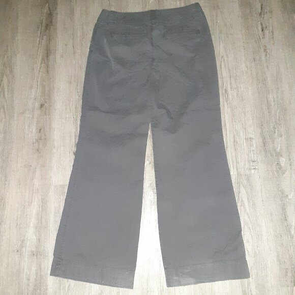 a.n.a. *OD Green, Olive * Cotton Pants * Sz 10 * Flare * Y2K * Low Rise Trouser* - Picture 2 of 8